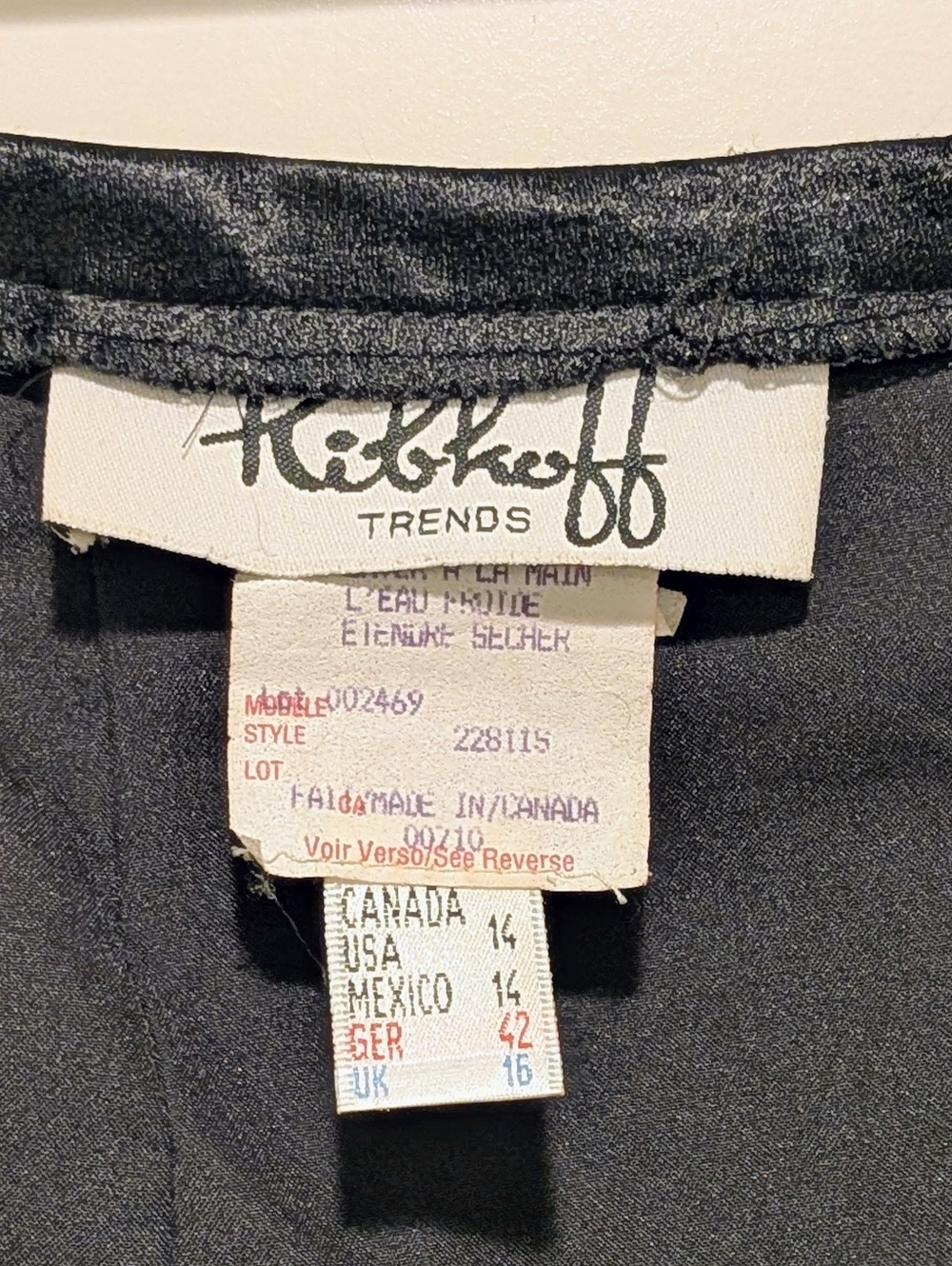 EUC Joseph Ribkoff 14 Vintage 90s Adjustable Slit Tuxedo Skirt - Picture 7 of 7